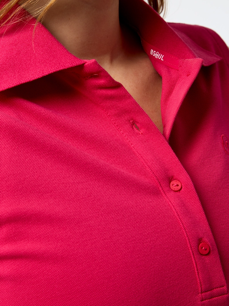 POLERA PIQUE ALOE FUCSIA MUJER BSOUL - 4