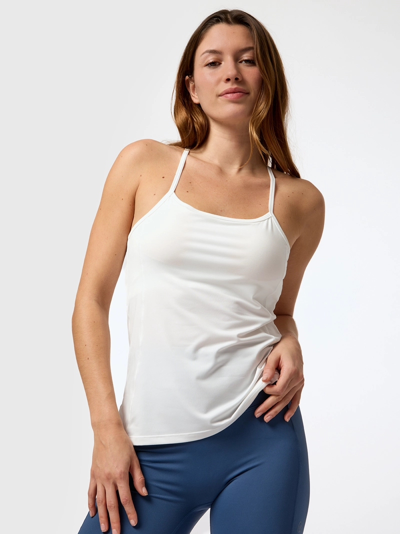 POLERA TANK ANJALI REC BLANCA MUJER BSOUL - 4