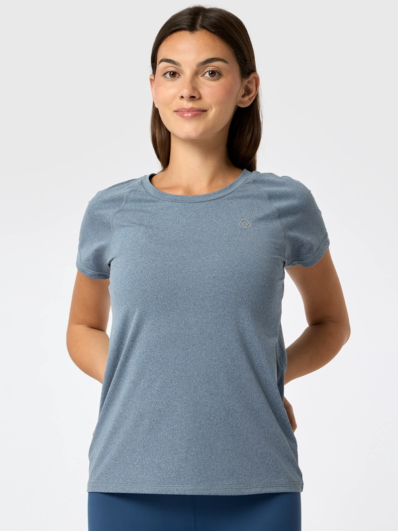 POLERA ROUND NECK REC AZUL MUJER BSOUL - 2