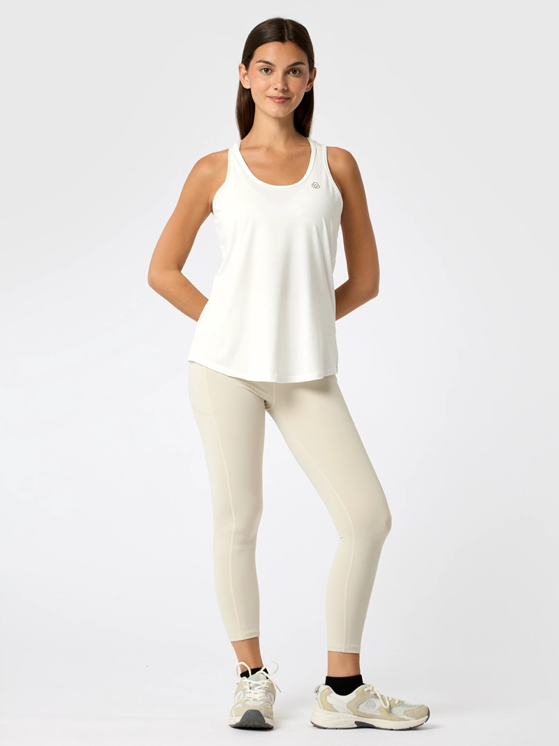POLERA TANK MESH REC BLANCA MUJER BSOUL - 5
