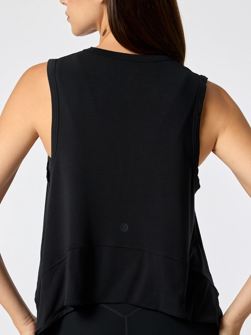 POLERA MODAL VEST ALOE NEGRO MUJER BSOUL - 2
