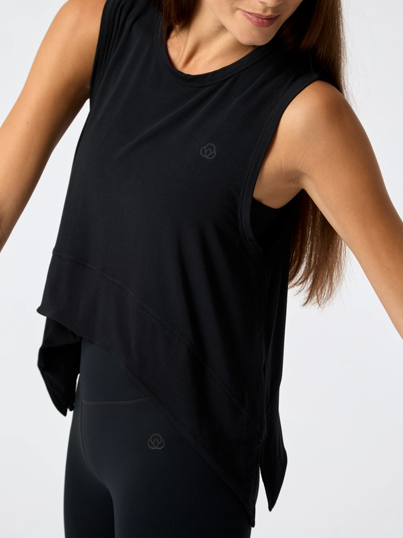 POLERA MODAL VEST ALOE NEGRO MUJER BSOUL - 5