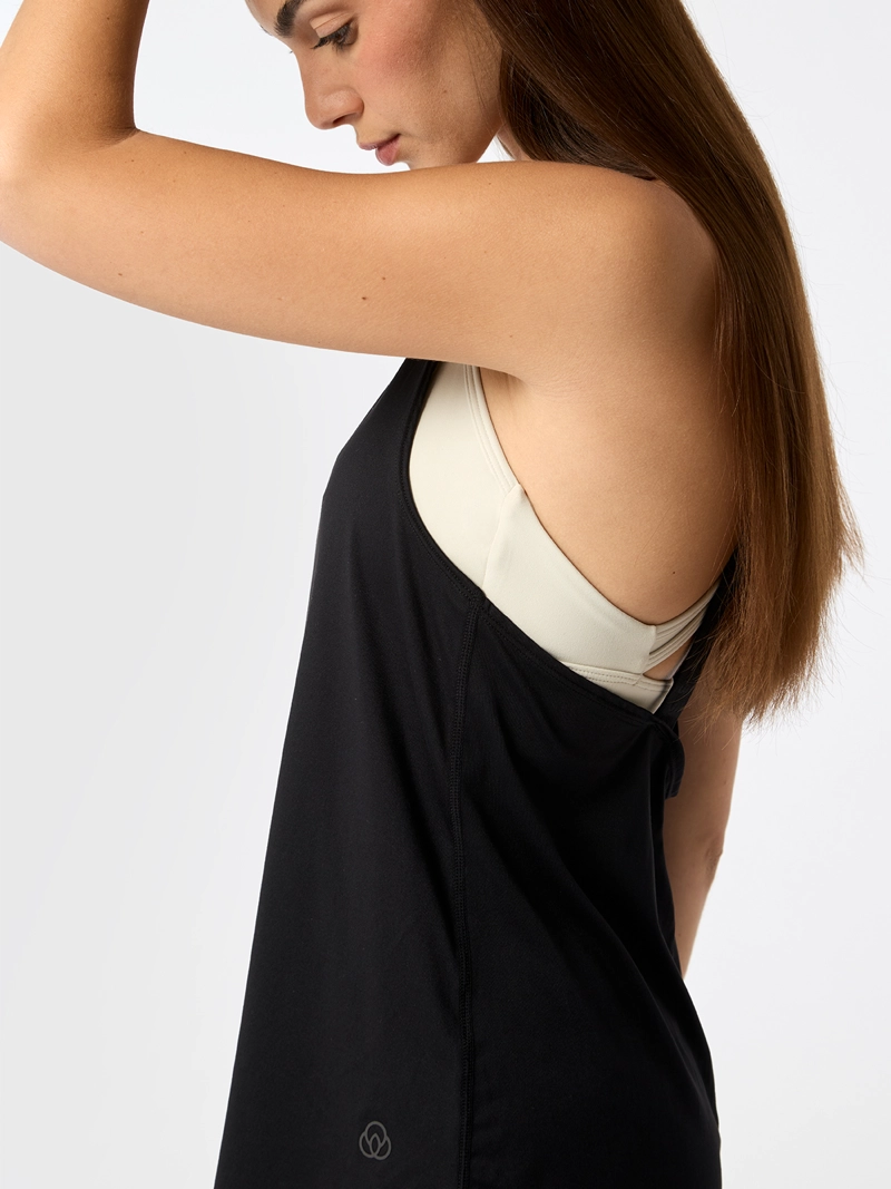 POLERA TRAINING TANK ALOE NEGRA MUJER BSOUL - 5