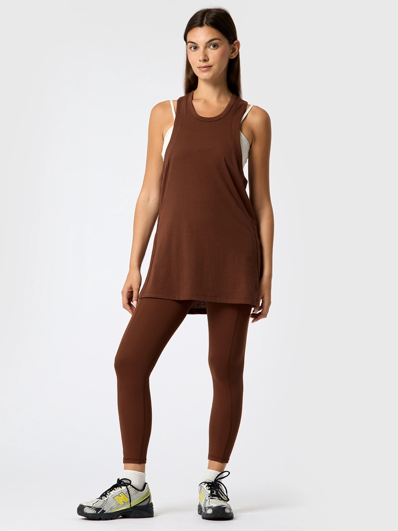 POLERA VEST ASTRID CAFE  MUJER BSOUL - 1