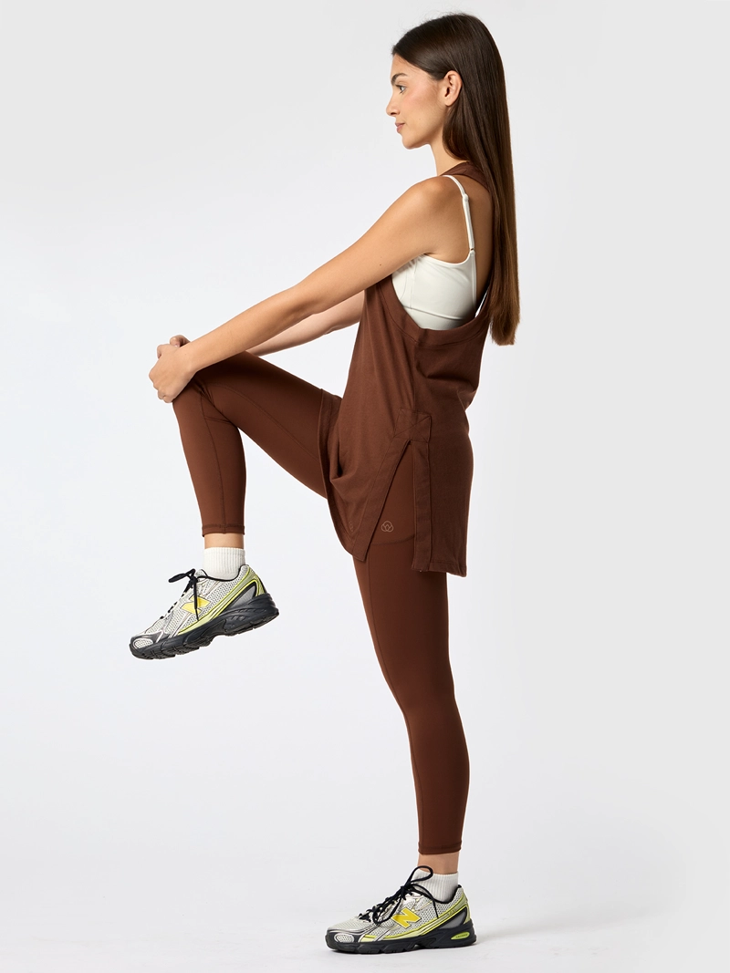 POLERA VEST ASTRID CAFE  MUJER BSOUL - 5