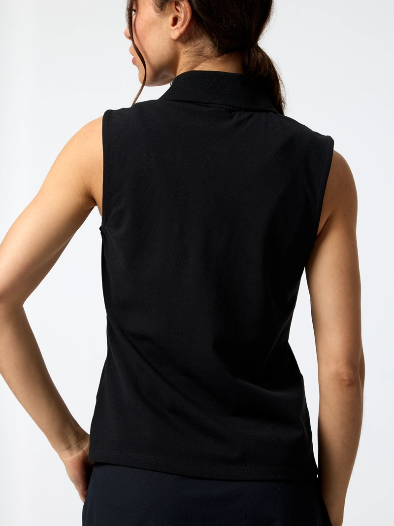 POLERA PIQUE ALOE NEGRA MUJER BSOUL - 4