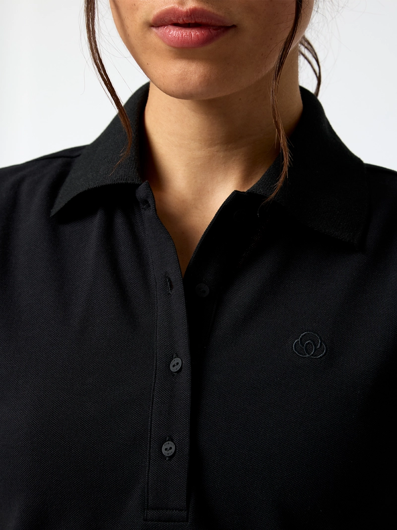 POLERA PIQUE ALOE NEGRA MUJER BSOUL - 5