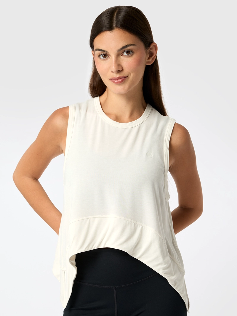 POLERA MODAL VEST ALOE CRUDO MUJER BSOUL - 1