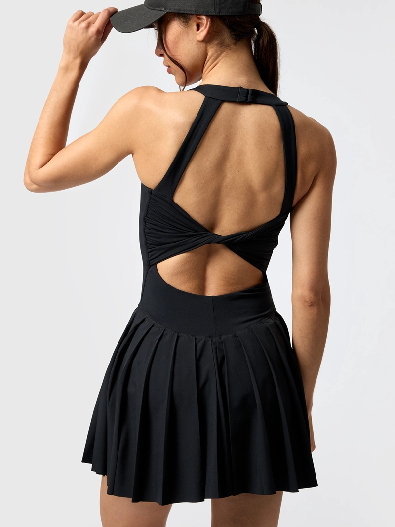 VESTIDO SKORT DRESS ALOE NEGRO MUJER BSOUL - 2