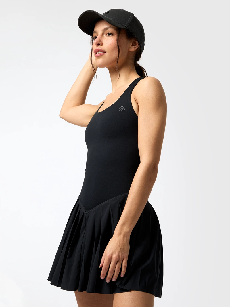 VESTIDO SKORT DRESS ALOE NEGRO MUJER BSOUL - 4