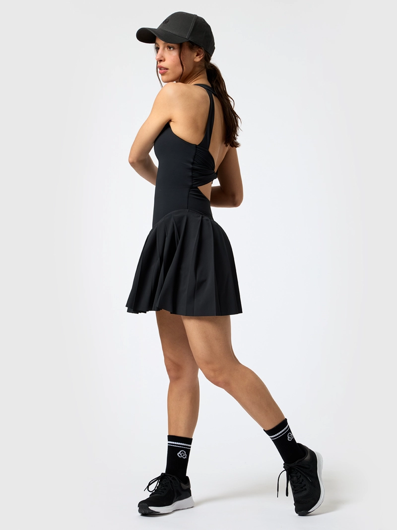VESTIDO SKORT DRESS ALOE NEGRO MUJER BSOUL - 5