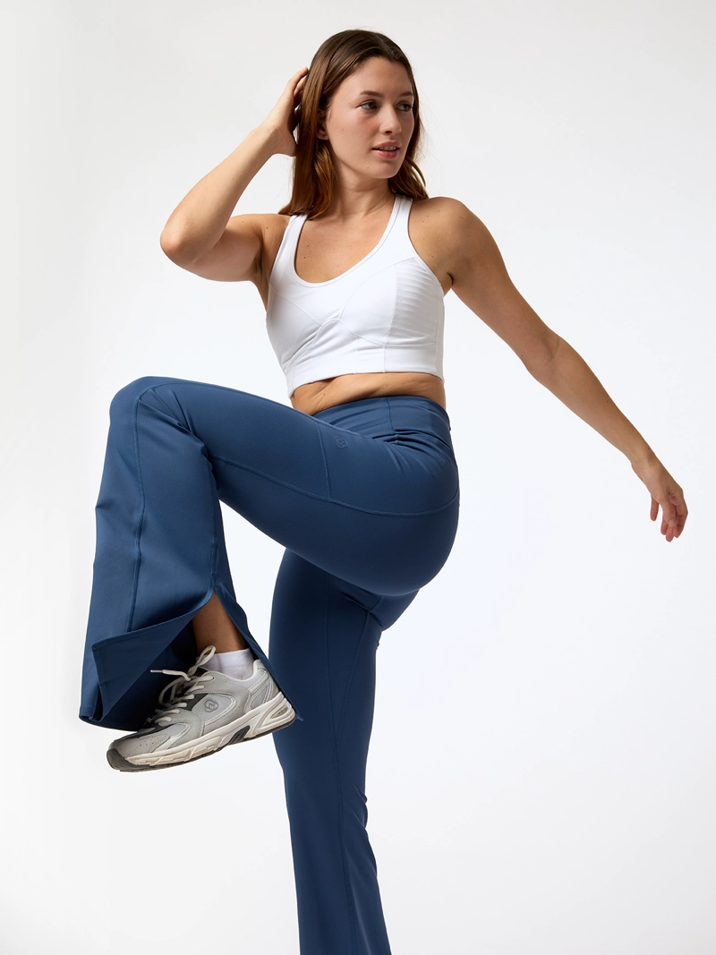 CALZA OPEN HEM FLARE ALOE AZUL MUJER BSOUL - 4