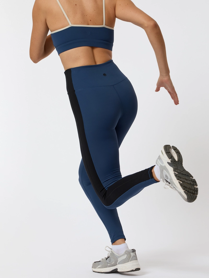 CALZA LONG STRIPES ALOE AZUL MUJER BSOUL - 2