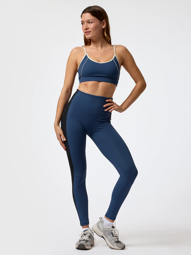 CALZA LONG STRIPES ALOE AZUL MUJER BSOUL - 6