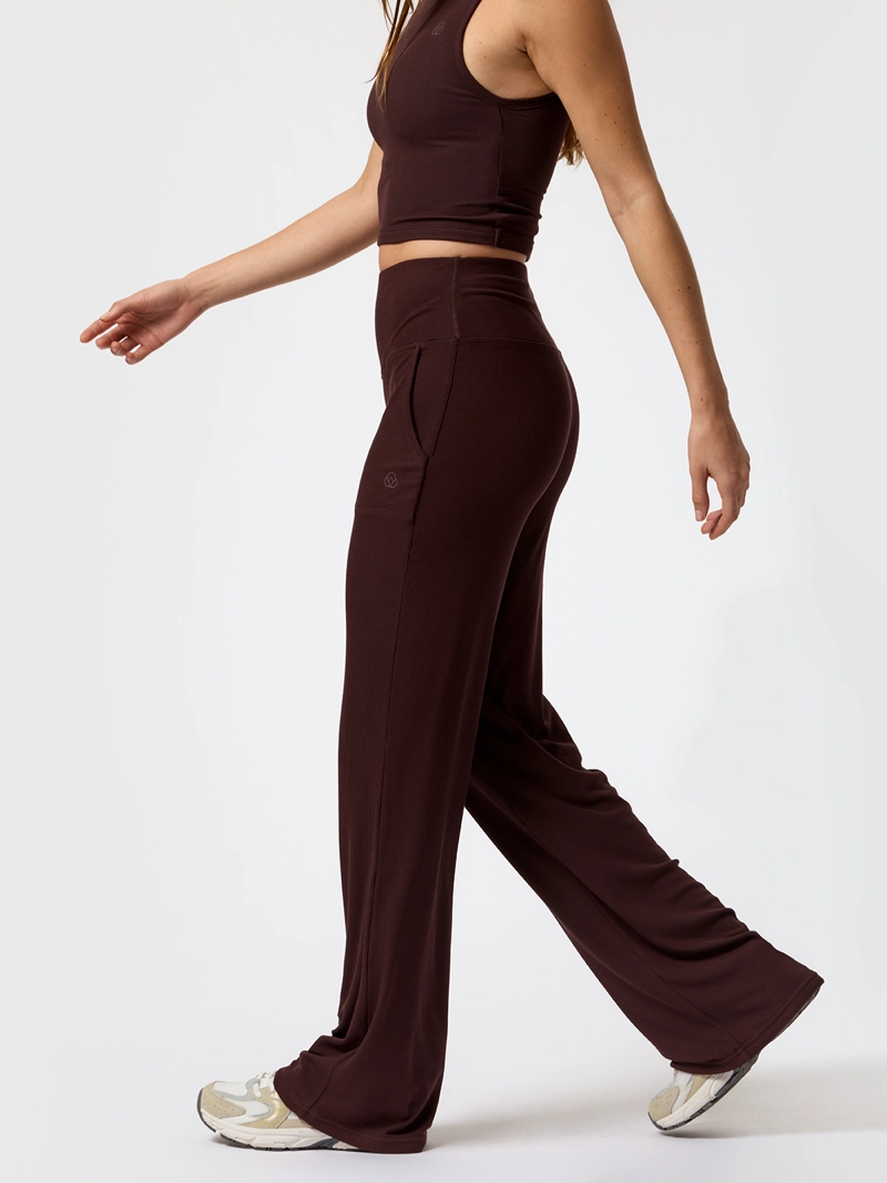 PANTALON RIB MODAL REC CAFE  MUJER BSOUL - 5