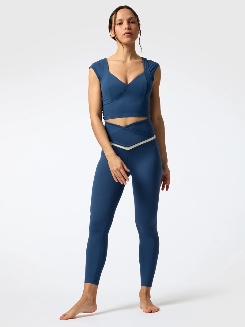 CALZA ANKLE BIANCA ALOE AZUL MUJER BSOUL - 2