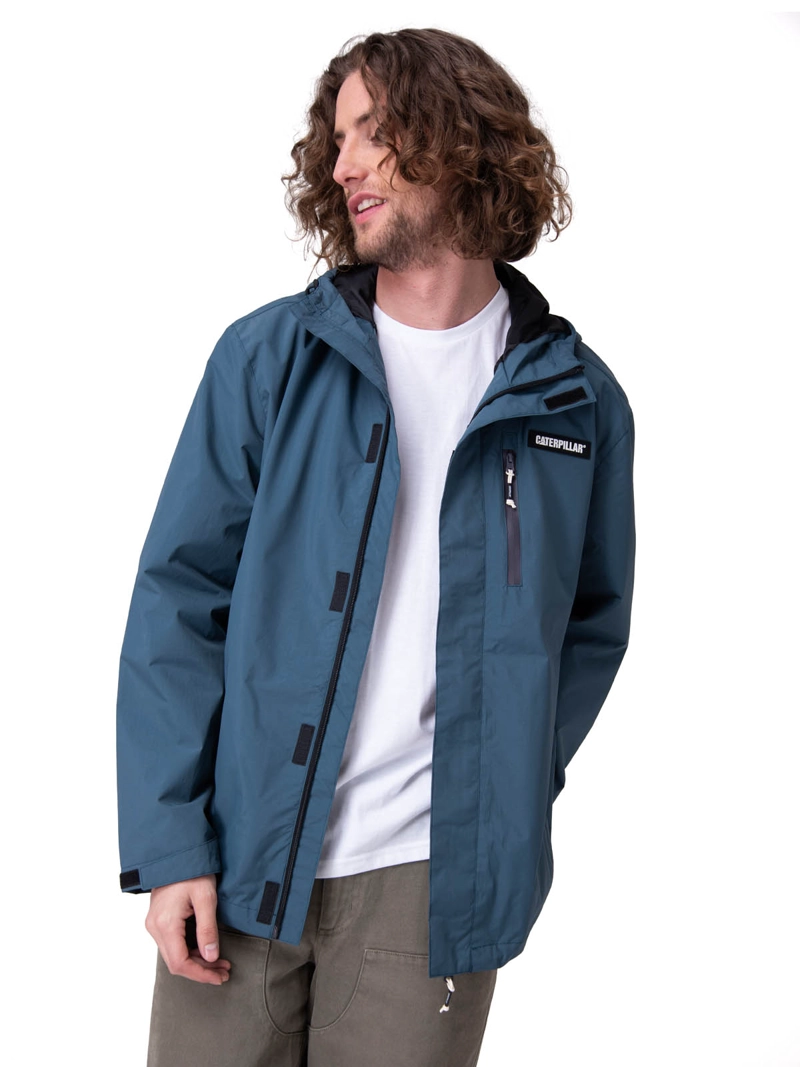 CHAQUETA RAIN JACKET HOMBRE AZUL CAT - 1