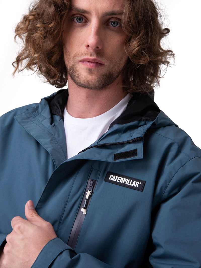 CHAQUETA RAIN JACKET HOMBRE AZUL CAT - 4