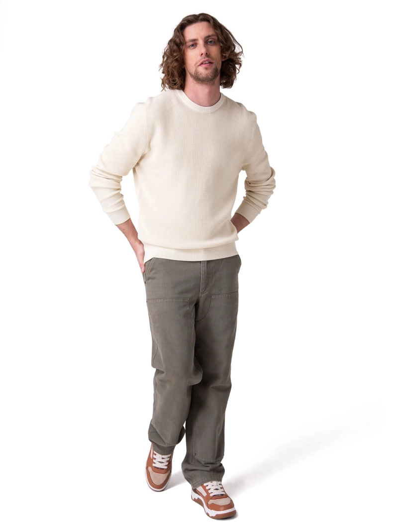 SWEATER FULL FASHION PULLOVE HOMBRE ROSADO CAT - 6