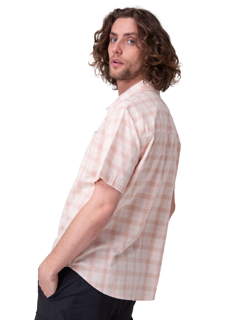 CAMISA MANGA CORTA POPLIN S/S SHIRT II HOMBRE ROSADO CAT - 2
