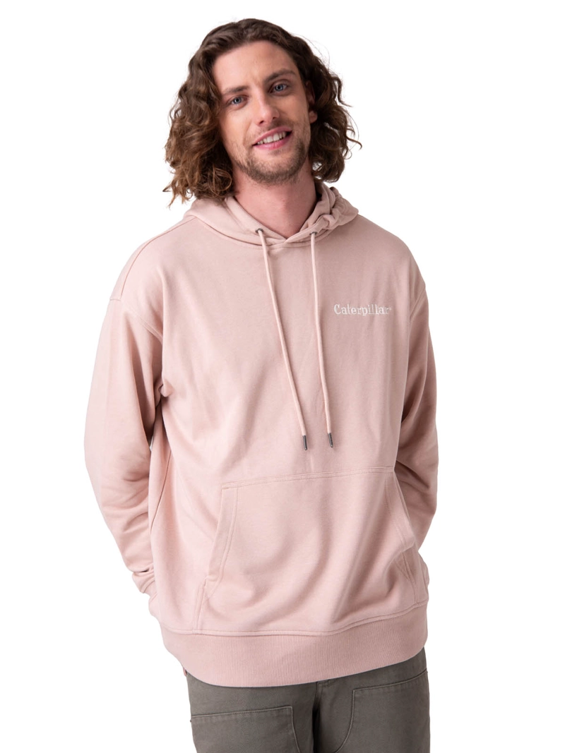 POLERON RELAXED FRENCH TERRY HOMBRE ROSADO CAT - 1