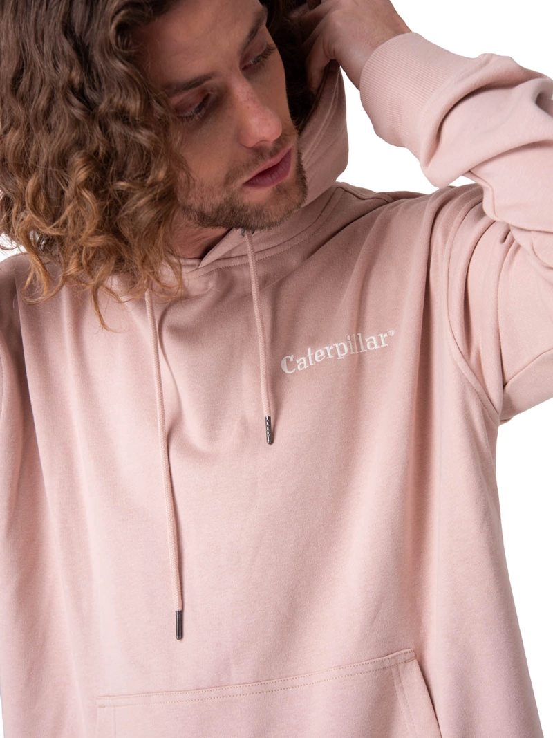 POLERON RELAXED FRENCH TERRY HOMBRE ROSADO CAT - 4