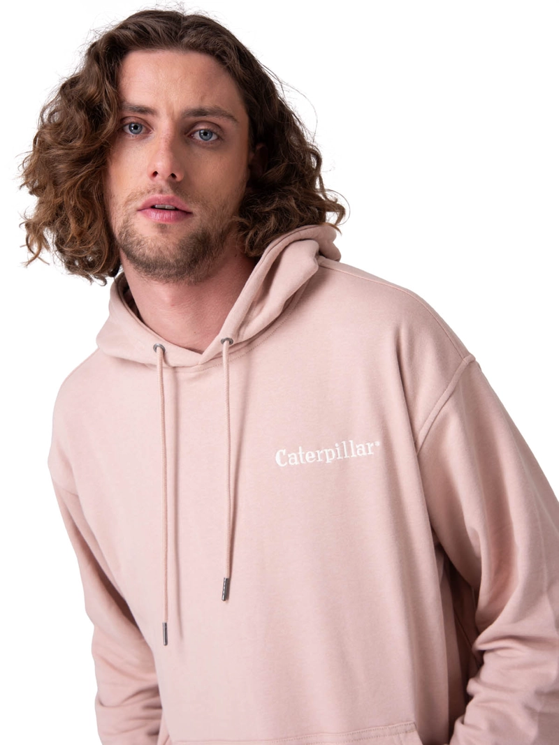 POLERON RELAXED FRENCH TERRY HOMBRE ROSADO CAT - 5