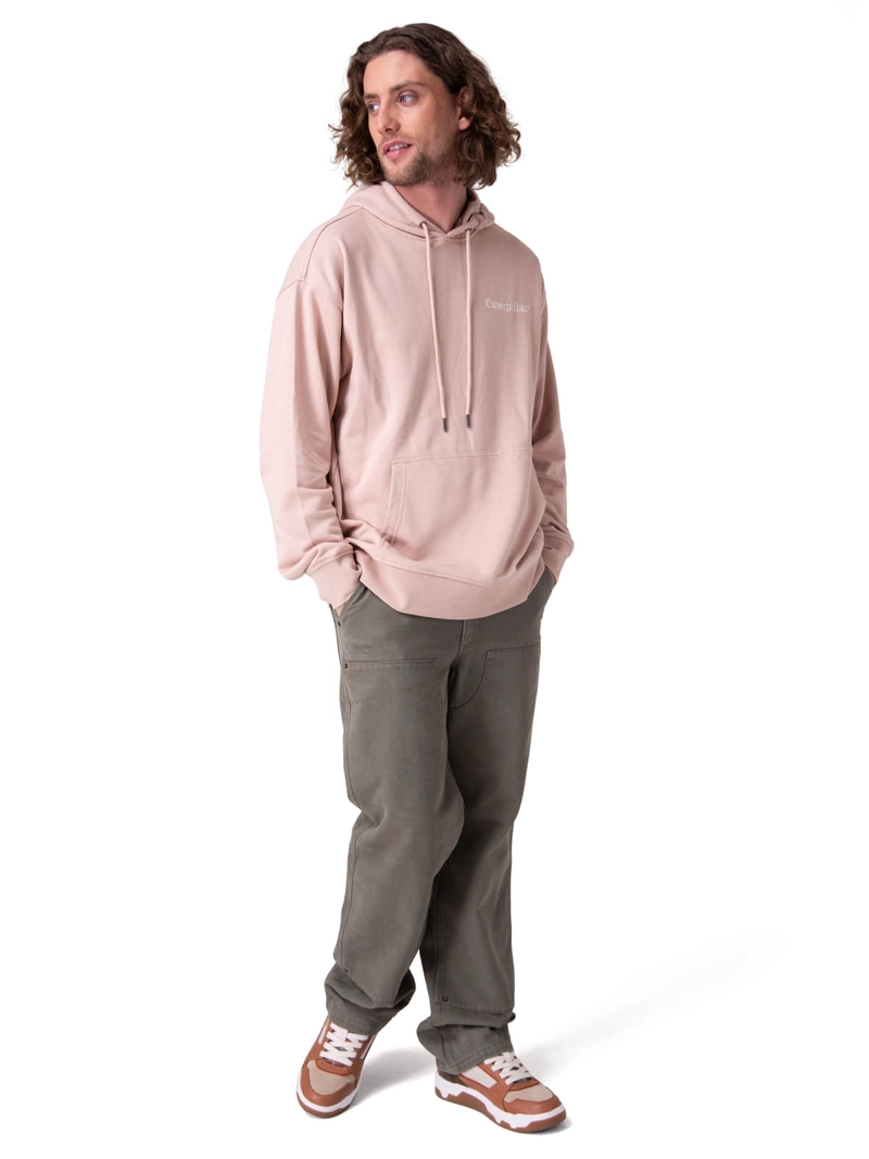 POLERON RELAXED FRENCH TERRY HOMBRE ROSADO CAT - 6