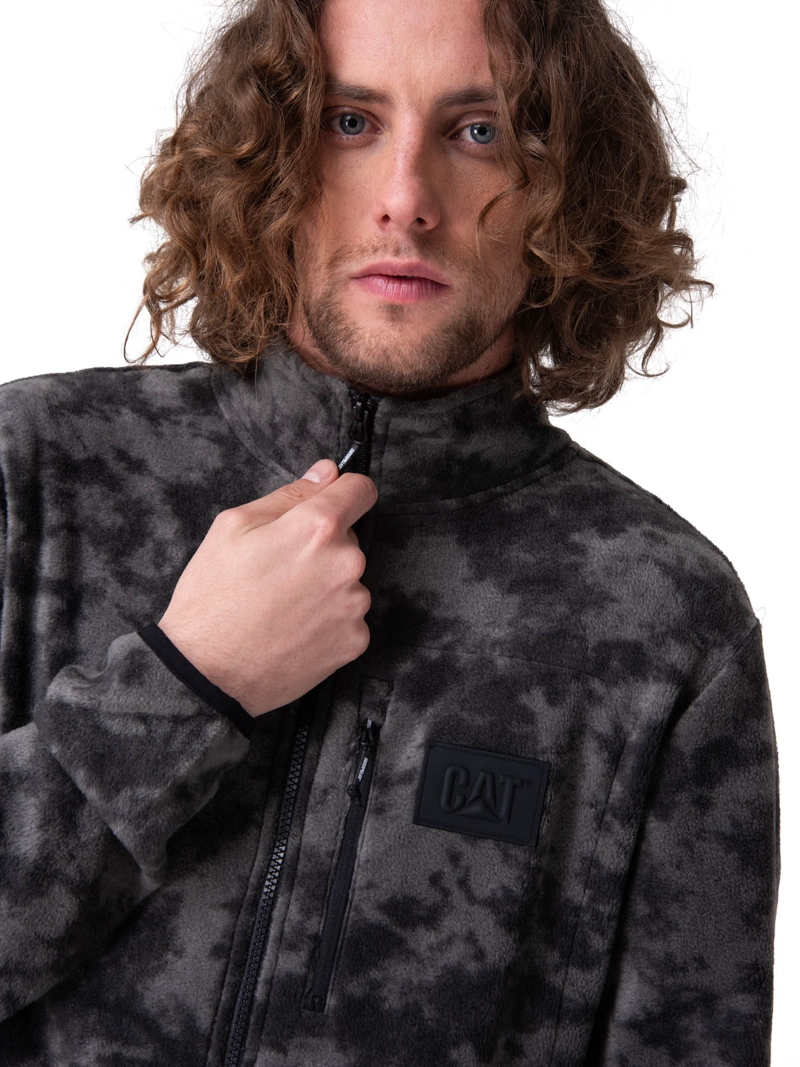 POLAR MICROFLEECE FULL ZIP NEGRO HOMBRE CAT - 4