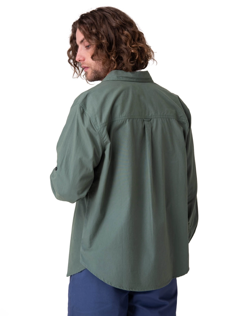 CAMISA MANGA LARGA CONVERTIBLE L/S POPL HOMBRE VERDE CAT - 2