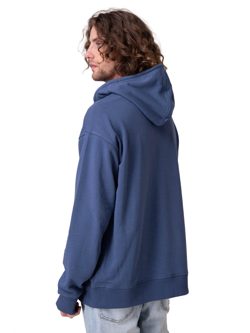 POLERON RELAXED FRENCH TERRY HOMBRE AZUL CAT - 2