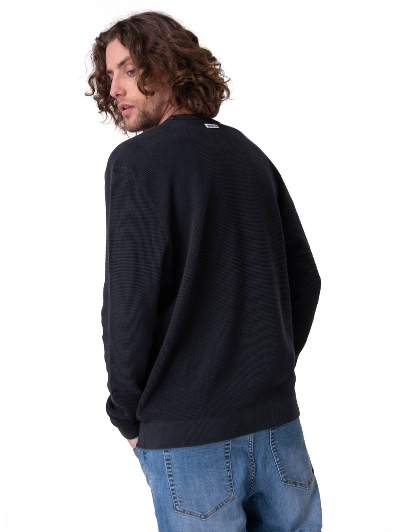 SWEATER FULL FASHION PULLOVE NEGRO HOMBRE CAT - 2