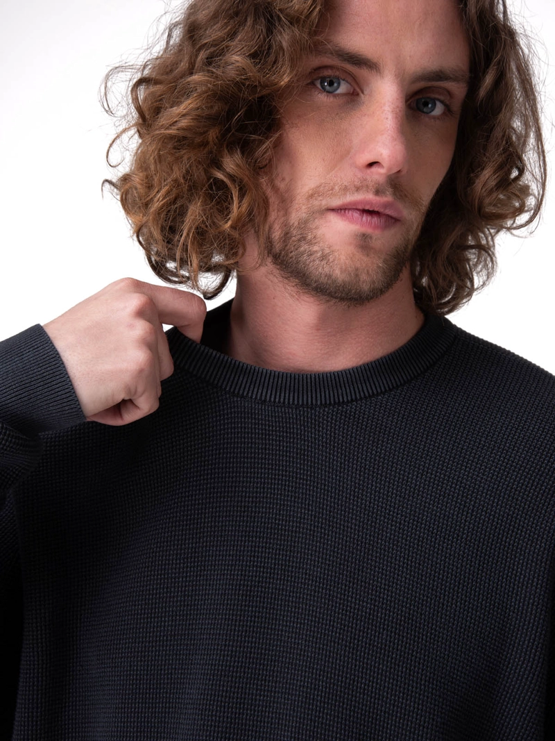 SWEATER FULL FASHION PULLOVE NEGRO HOMBRE CAT - 4