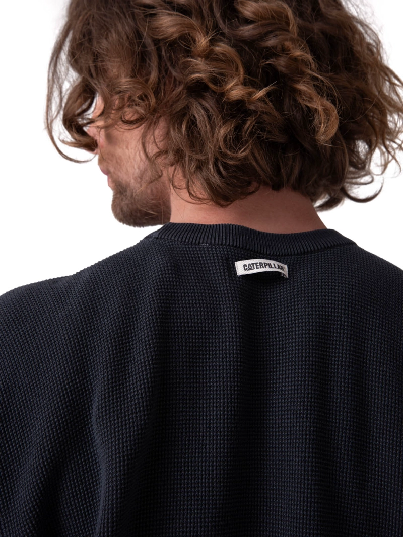 SWEATER FULL FASHION PULLOVE NEGRO HOMBRE CAT - 5