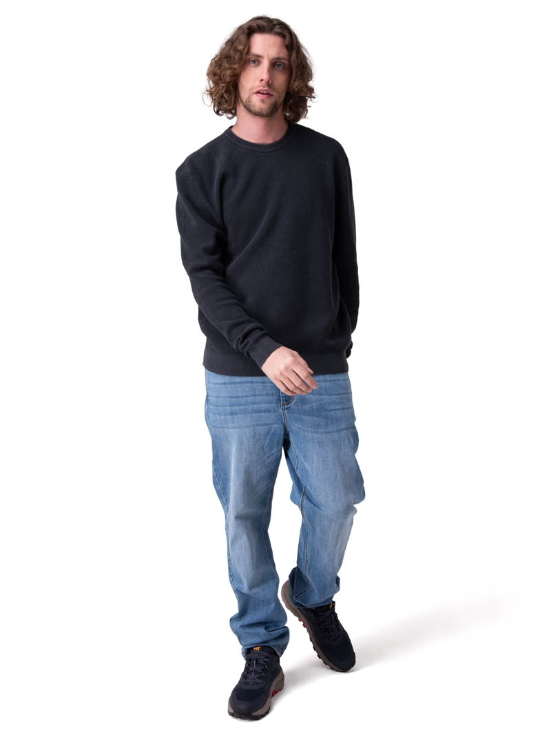 SWEATER FULL FASHION PULLOVE NEGRO HOMBRE CAT - 6