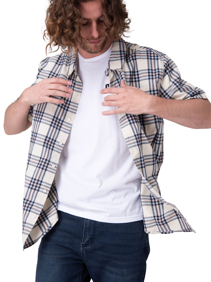 CAMISA MANGA CORTA POPLIN SHIRT II HOMBRE MULTICOLOR CAT - 1