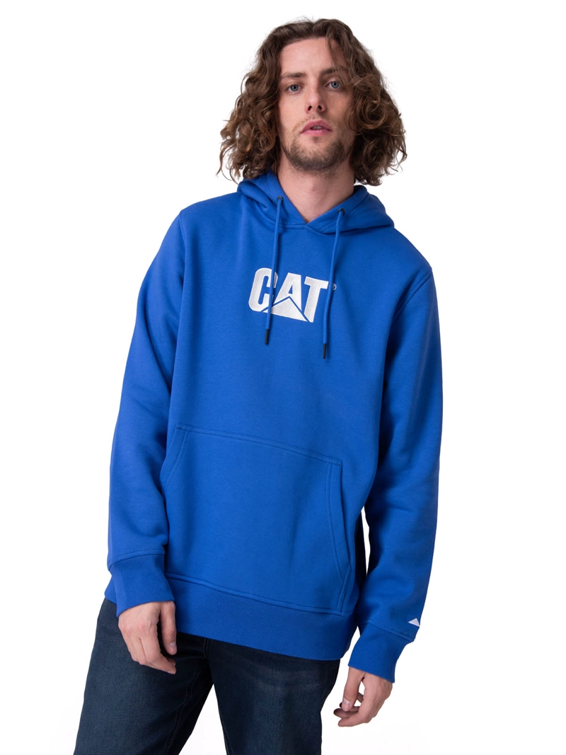 POLERON FLEECE CAT LOGO PULL HOMBRE AZUL CAT - 1