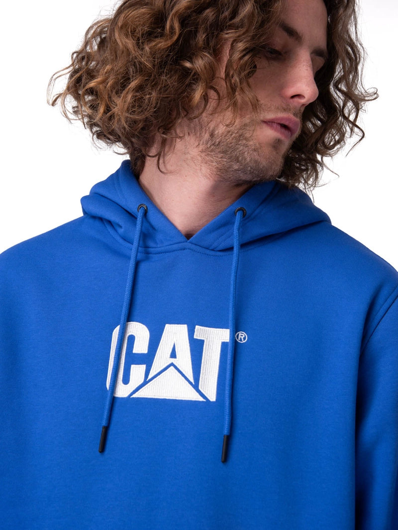 POLERON FLEECE CAT LOGO PULL HOMBRE AZUL CAT - 4