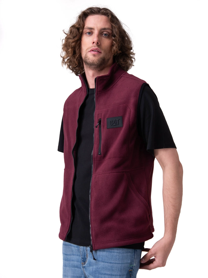 POLAR MICROFLEECE VEST HOMBRE MORADO CAT - 1