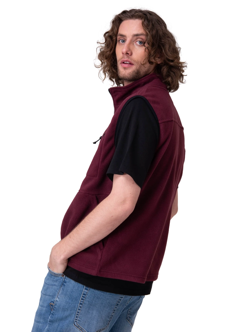 POLAR MICROFLEECE VEST HOMBRE MORADO CAT - 2