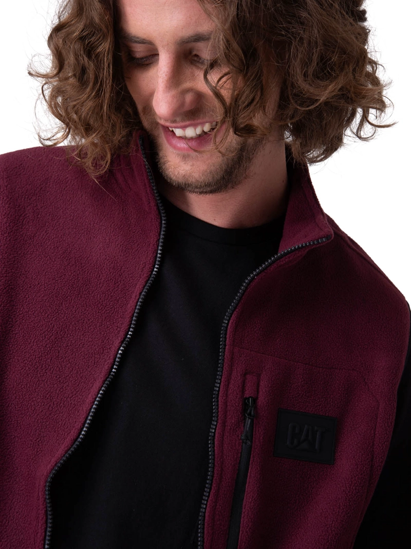 POLAR MICROFLEECE VEST HOMBRE MORADO CAT - 4