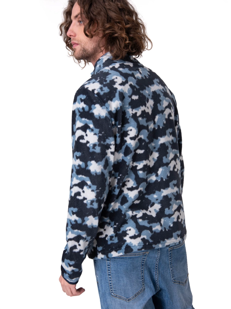 POLAR MICROFLEECE FULL ZIP HOMBRE AZUL CAT - 4
