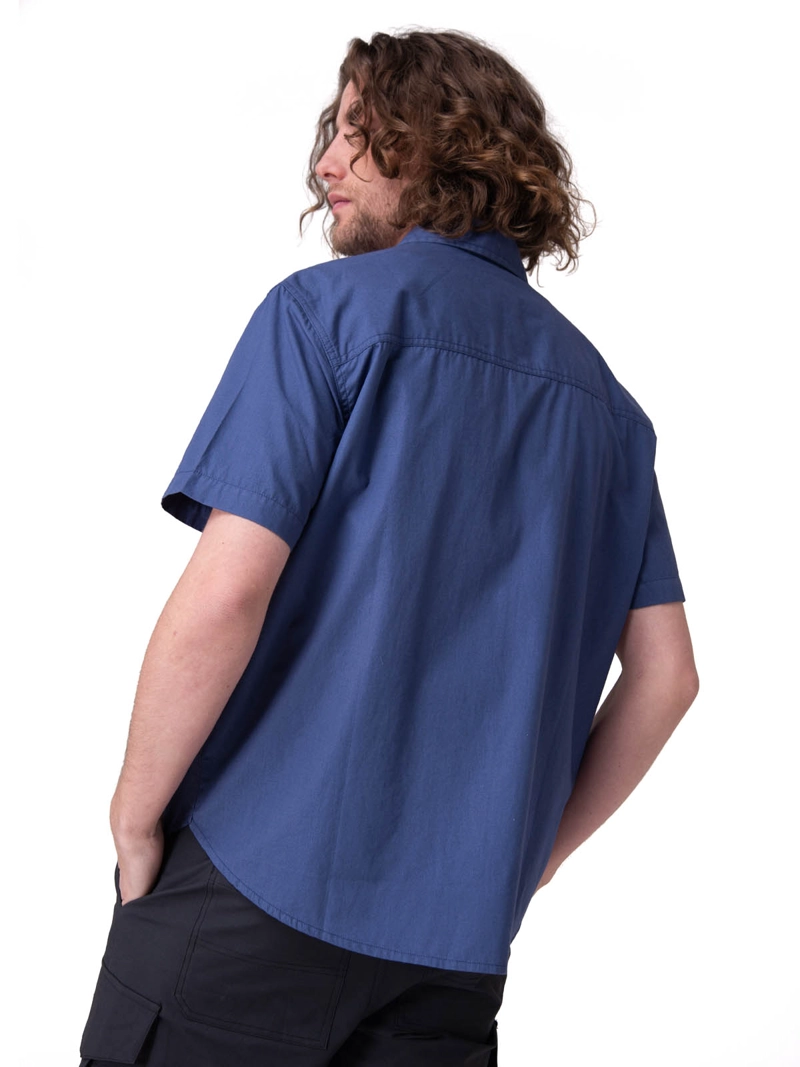 CAMISA MANGA CORTA POPLIN S/S SHIRT II HOMBRE AZUL CAT - 4