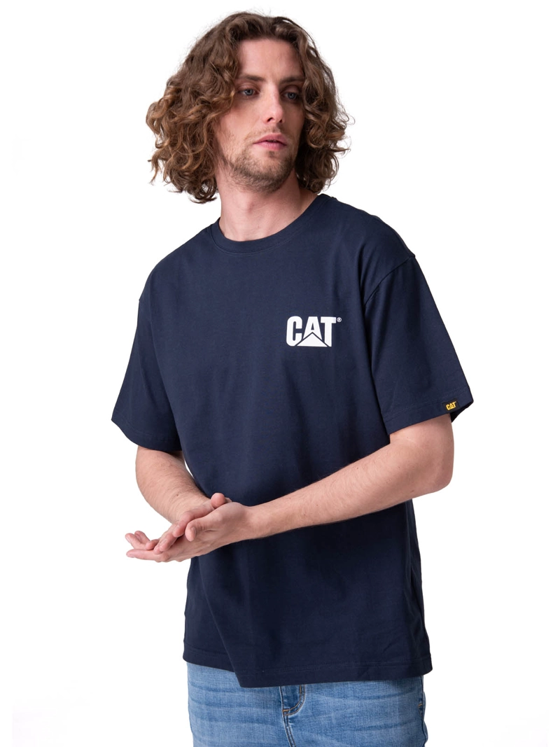 POLERA MANGA CORTA TRADEMARK TEE HOMBRE AZUL CAT - 1