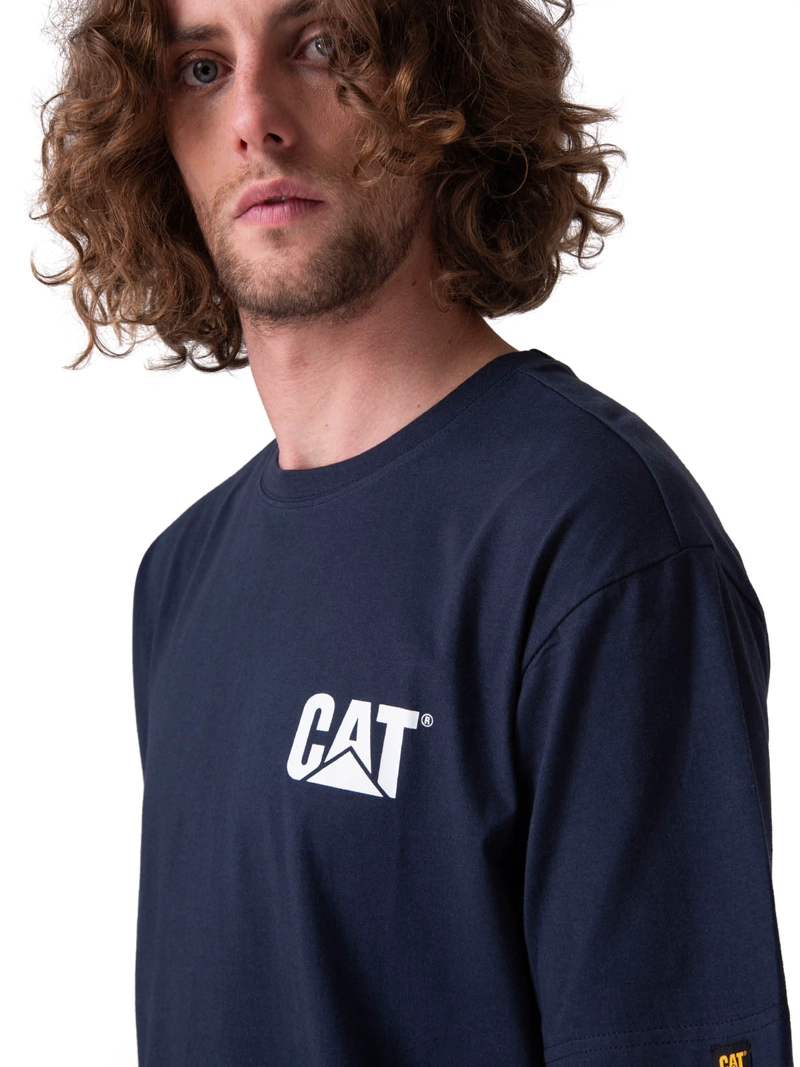 POLERA MANGA CORTA TRADEMARK TEE HOMBRE AZUL CAT - 4