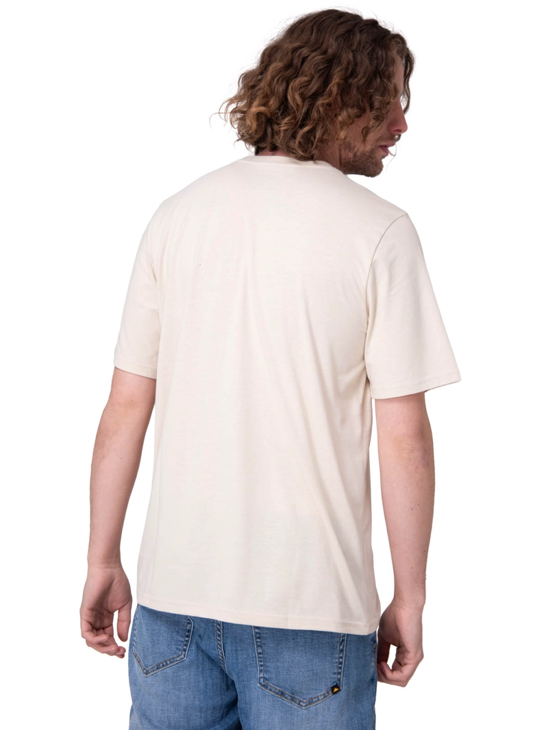 POLERA MANGA CORTA CAT LOGO TEE HOMBRE BEIGE/CRUDO CAT - 2