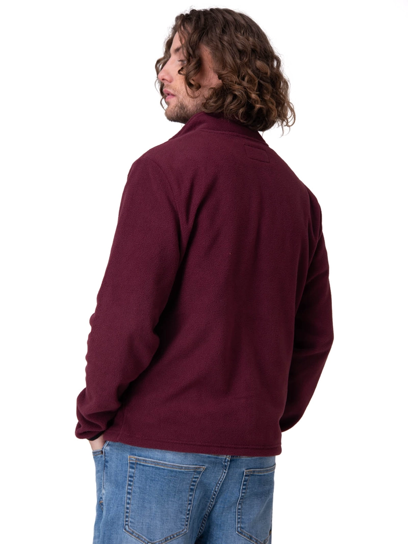 POLAR MICROFLEECE FULL ZIP HOMBRE MORADO CAT - 2