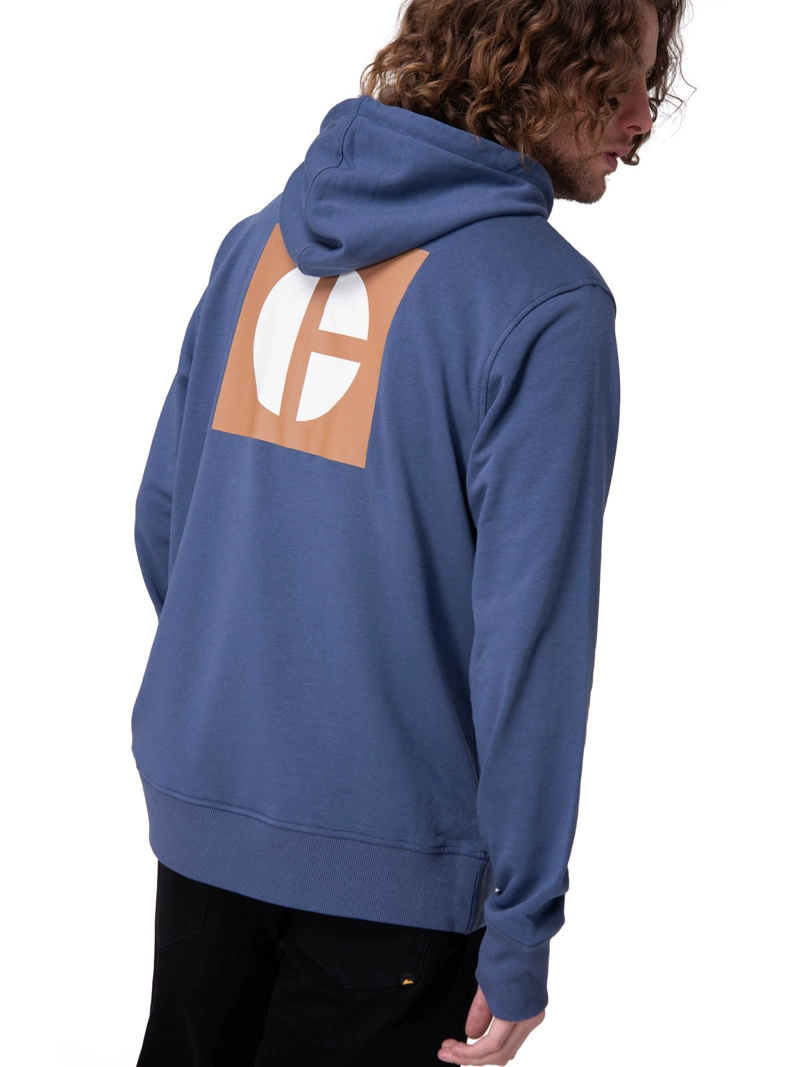 POLERON GRAPHIC FRENCH TERRY HOMBRE AZUL CAT - 2