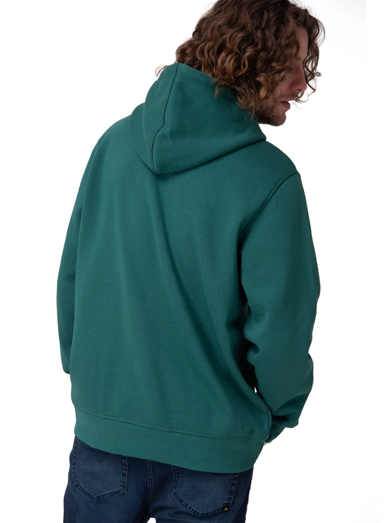 POLERON FLEECE CAT LOGO PULL HOMBRE VERDE CAT - 2