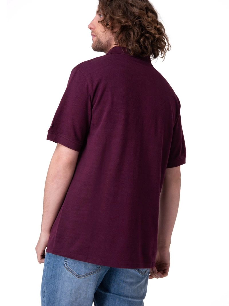 POLERA MANGA CORTA CAT LOGO JERSEY POLO HOMBRE MORADO CAT - 2